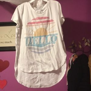 hello with sun tshirt